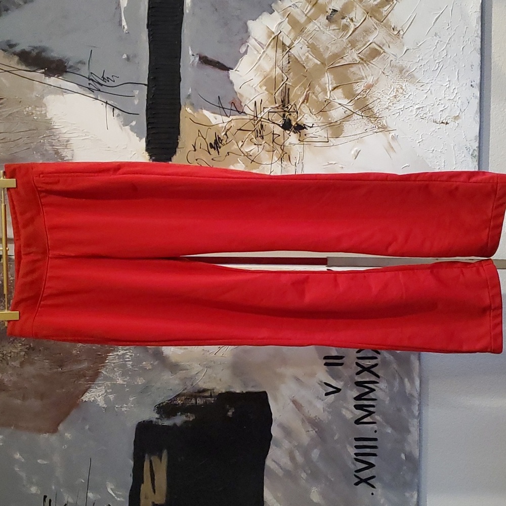 Nike The Athletic Dept Polyester Red Straight Leg Pants Women S